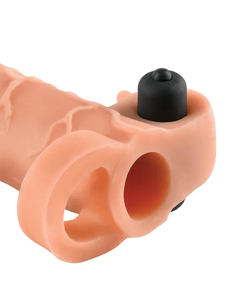 Fantasy Xtensions Vibrating Real Feel Extension Wball Strap Pipedream Products Male Sex Toys