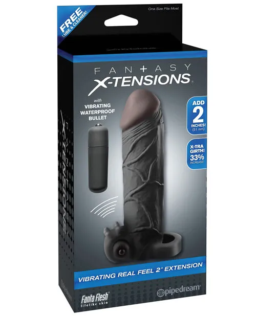 Fantasy Xtensions Vibrating Real Feel Extension Wball Strap Pipedream Products Male Sex Toys
