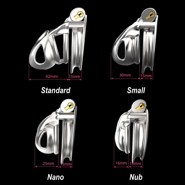 CHASTITY CAGE CO Male Sex Toys Nub Stainless Steel V70 Chastity Device
