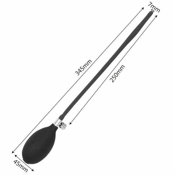 Male Sex Toys House of Dasein Cock Ball Toys Inflatable Penis Plug Black Silicone Urethral Sound Catheter Dilator Men