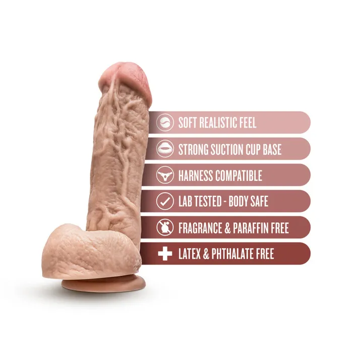 Blush Dildos Mr D 85 Inch Dildo with Balls Beige