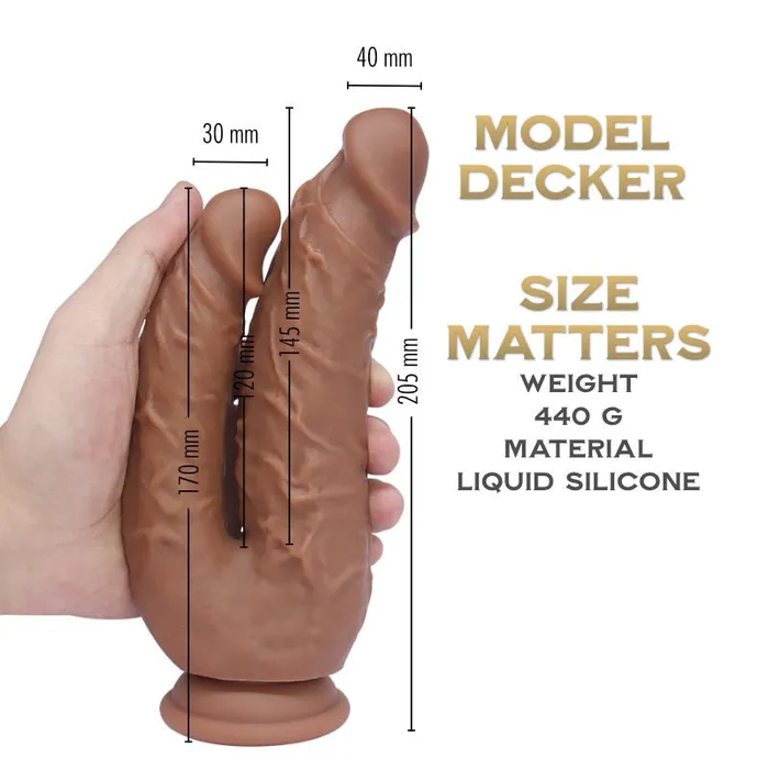 Decker 205 cm Captain Series Realistic Silicone Dildo FRISKY BUSINESS SG Dildos