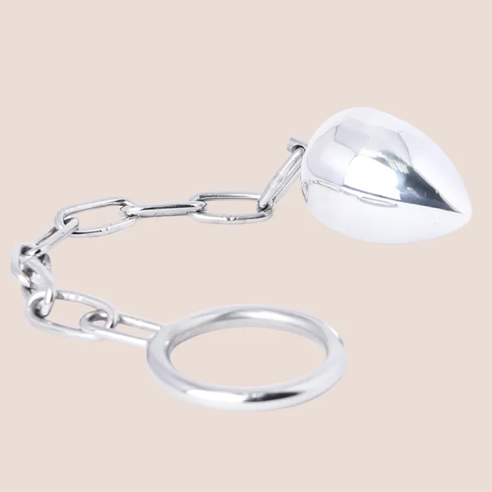Male Sex Toys Anal Egg With Chained Cock Ring House of Chastity