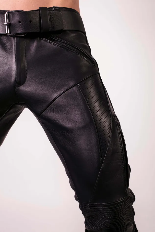 Prowler RED Restraints Prowler RED Leather Biker Jeans