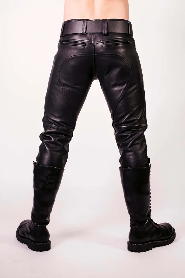 Prowler RED Restraints Prowler RED Leather Biker Jeans