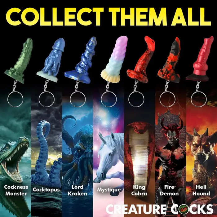 Creature Cocks Dildos Creature Cocks King Cobra Mini Dildo Key Chain