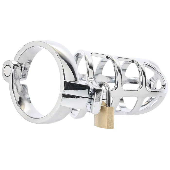 Lockmaster 375 Inch Aluminum Prisoner Cock Cage Electric Eel Male Sex Toys