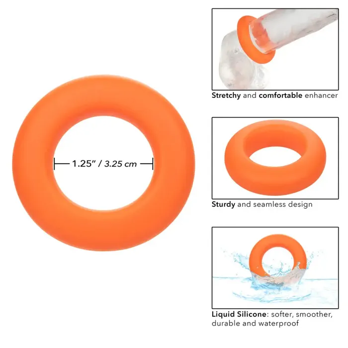Male Sex Toys California Exotic Novelties Alpha Liquid Silicone Prolong Large Ring
