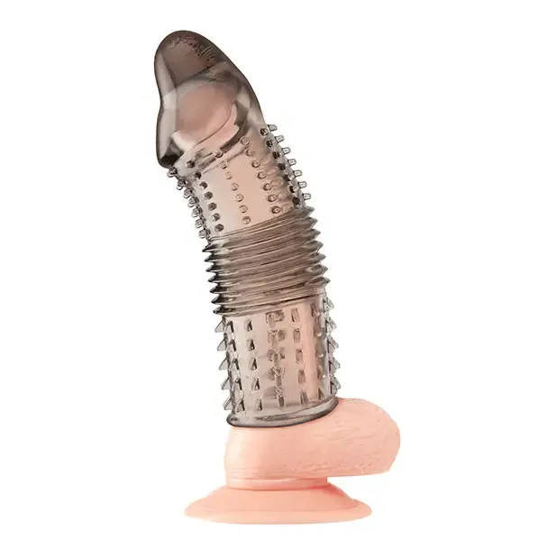 Male Sex Toys Electric Eel INC Blue Line C B 65 Triple Sensation Penis Enhancing Sleeve Extension Smoke Male Sex Toys Electric Eel INC Blue Line C B 65 Triple Sensation Penis Enhancing Sleeve Extension Smoke