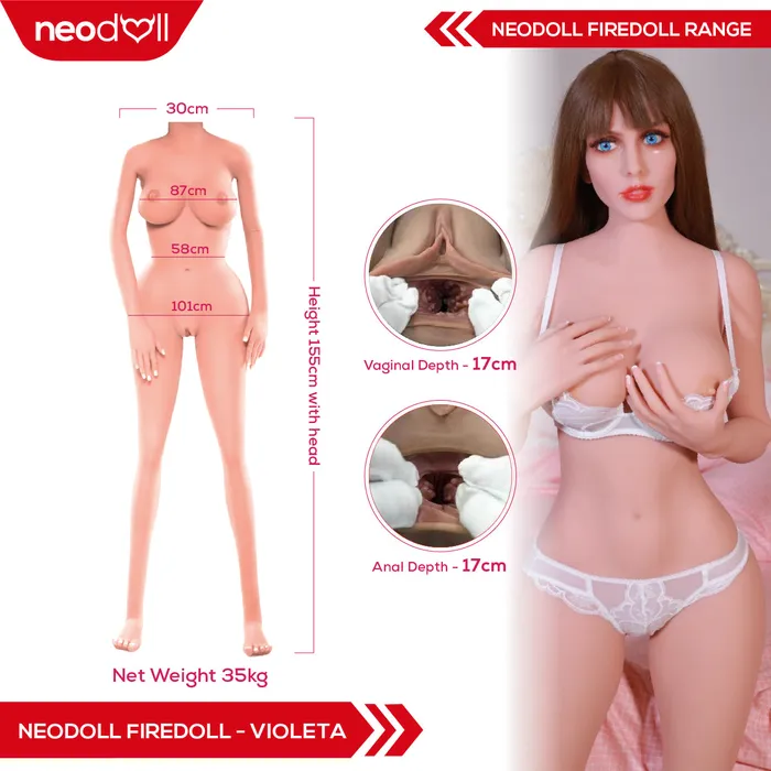 Male Sex Toys Fire Doll Violeta Realistic Sex Doll 155cm Light Tan Fire Doll