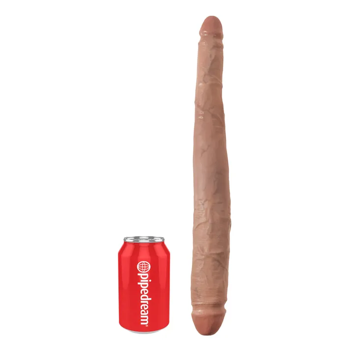 Pipedream King Cock 16 Tapered Double Dildo Beige Pipedream Products Dildos