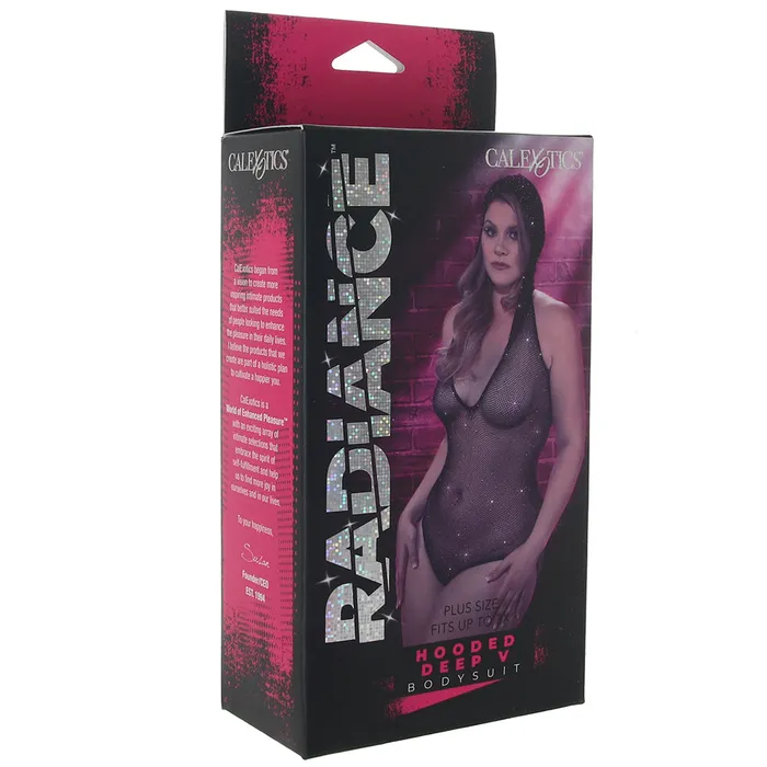 Radiance Hooded Deep V Bodysuit XL CalExotics Male Sex Toys