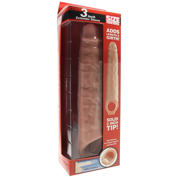 XR Brands Male Sex Toys Size Matters 3 Inch Extender Sleeve XR Brands Male Sex Toys Size Matters 3 Inch Extender Sleeve