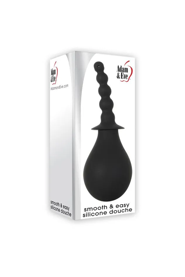 Adam and Eve Smooth Easy Silicone Douche Black Adam Eve Anal
