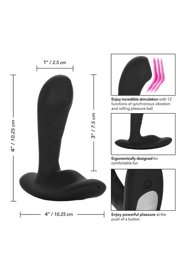 Cal Exotics Cal Exotics Eclipse Tapered Roller Ball Anal Probe Black Anal