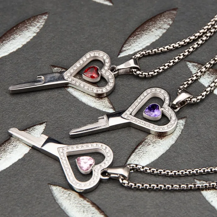 Dildos Oxyshop Heartkeeper Chastity Key Locket Real Moisssanite Diamonds