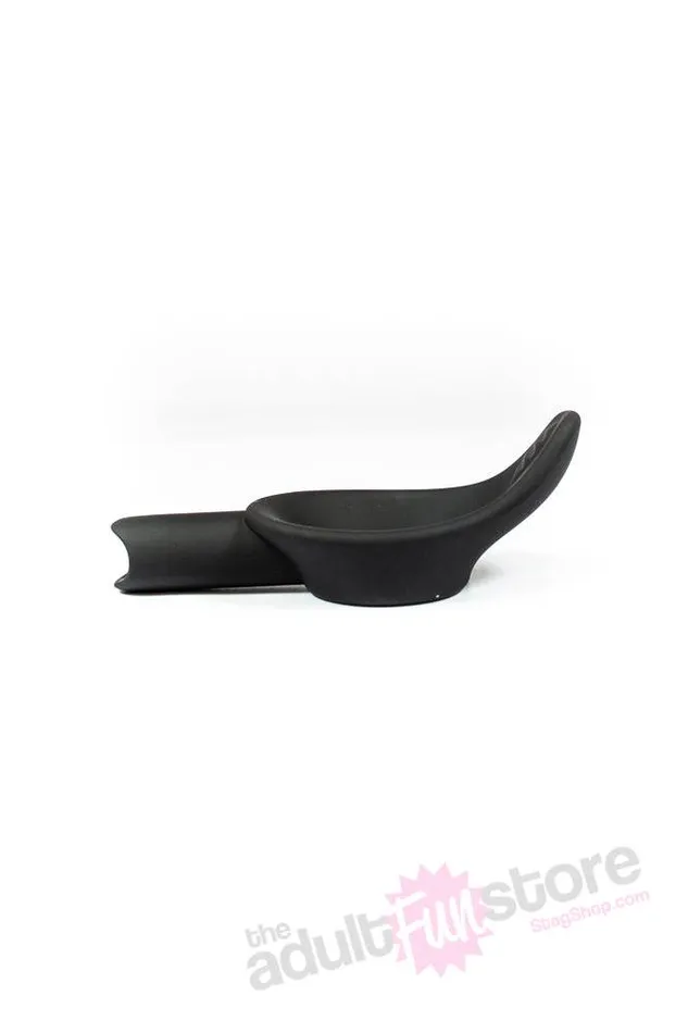 Kink By Doc Johnson Cock Jock Vibrating Silicone CRing Black Doc Johnson Couples