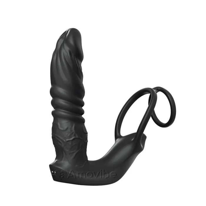 Male Sex Toys Amovibe APPControlled Dual Vibration Cock Ring and Anal Toy Ultimate Performance Enhancer Male Sex Toys Amovibe APPControlled Dual Vibration Cock Ring and Anal Toy Ultimate Performance Enhancer