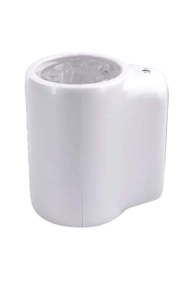 Playboy Spin Doctor Vibrating Spinning Stroker WhiteClear Evolved Male Sex Toys