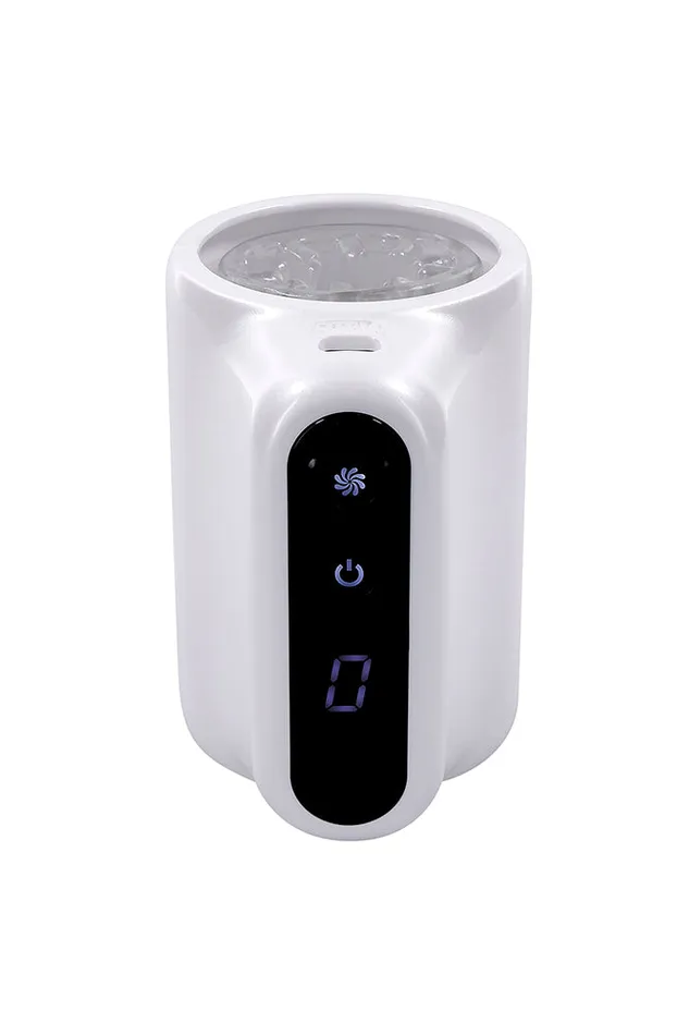 Playboy Spin Doctor Vibrating Spinning Stroker WhiteClear Evolved Male Sex Toys