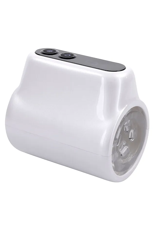 Playboy Spin Doctor Vibrating Spinning Stroker WhiteClear Evolved Male Sex Toys
