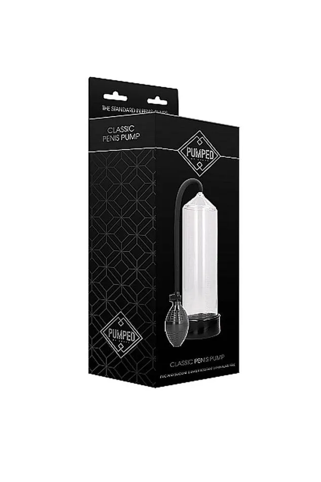Shots Toys Pumped Classic Penis Pump Clear Shots Toys Male Sex Toys