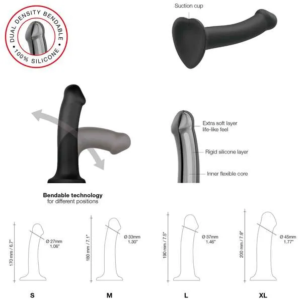 Strap On Me Dual Density Dildo Small Purple STRAP ON ME Female Sex Toys