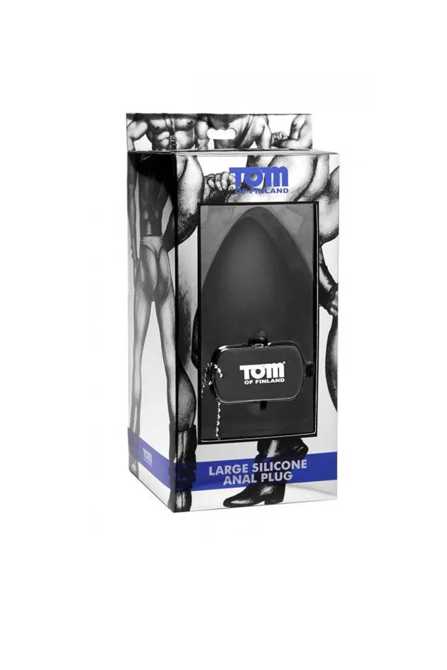 XR Brands XR Brands Tom of Finland Silicone Anal Plug Large Black Anal