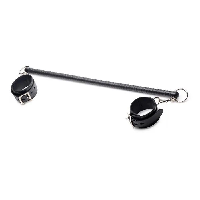 Leather Wrapped Spreader Bar with Cuffs Strict Leather Restraints