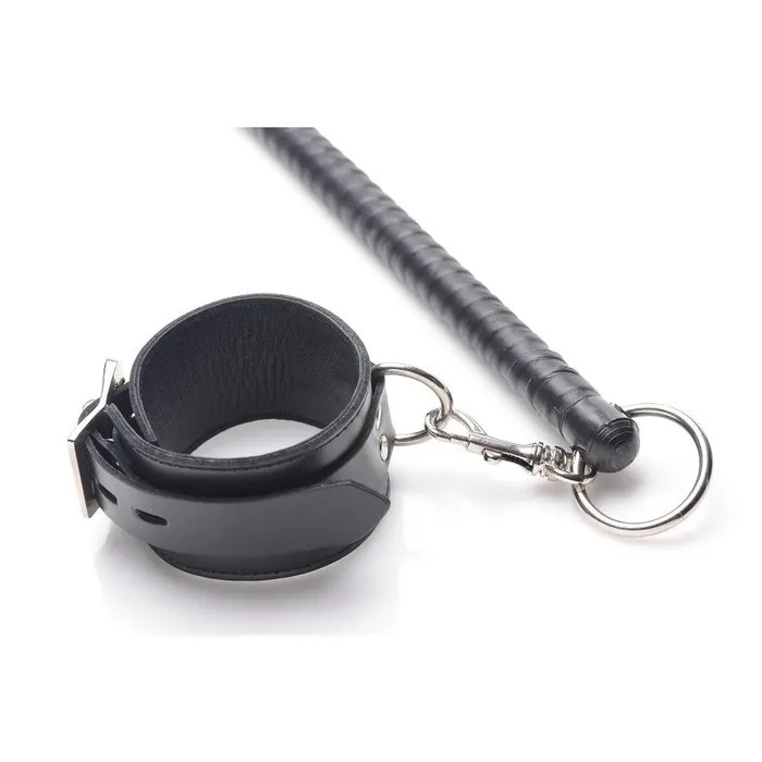 Leather Wrapped Spreader Bar with Cuffs Strict Leather Restraints
