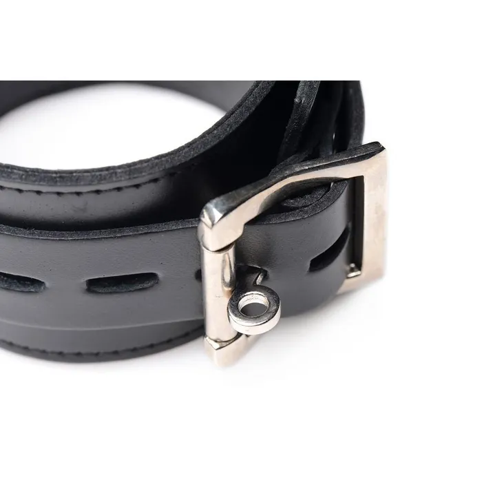 Leather Wrapped Spreader Bar with Cuffs Strict Leather Restraints