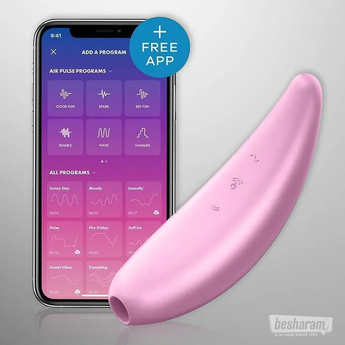 Satisfyer Vibrators Satisfyer Curvy 3 App Controlled Clitoral Stimulator