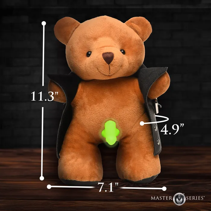 The Flasher GlowintheDark Exhibitionist Teddy Bear Master Series Dildos